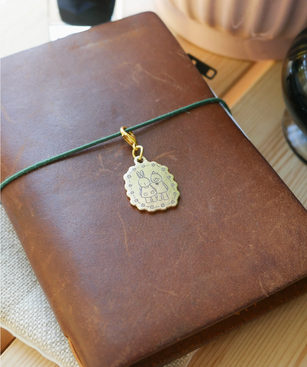Dana ate Oatmeal | Always by your side Brass Charm