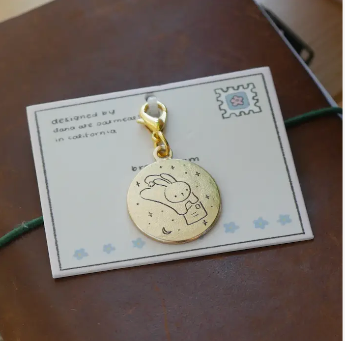 Dana ate Oatmeal | For You Brass Charm