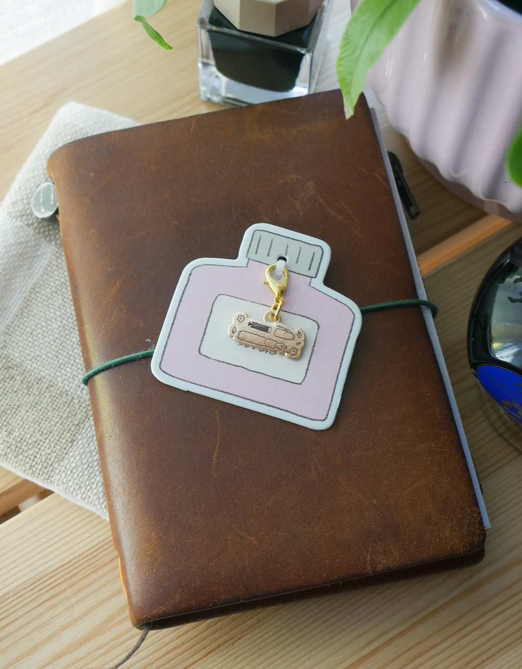 Dana ate Oatmeal | Handwritten with Love Brass Charm