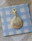 Dana ate Oatmeal | Stay A While Brass Charm