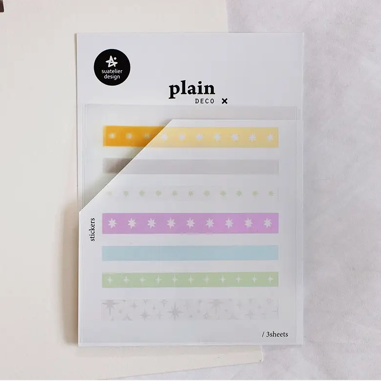 Suatelier | Plain.83 | Sticker Strips | 1687