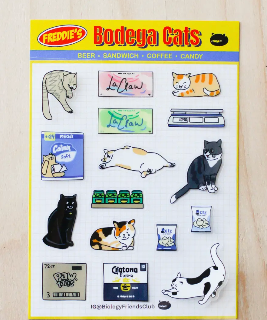 Biology Friends Club | Bodega Cats Sticker Sheet