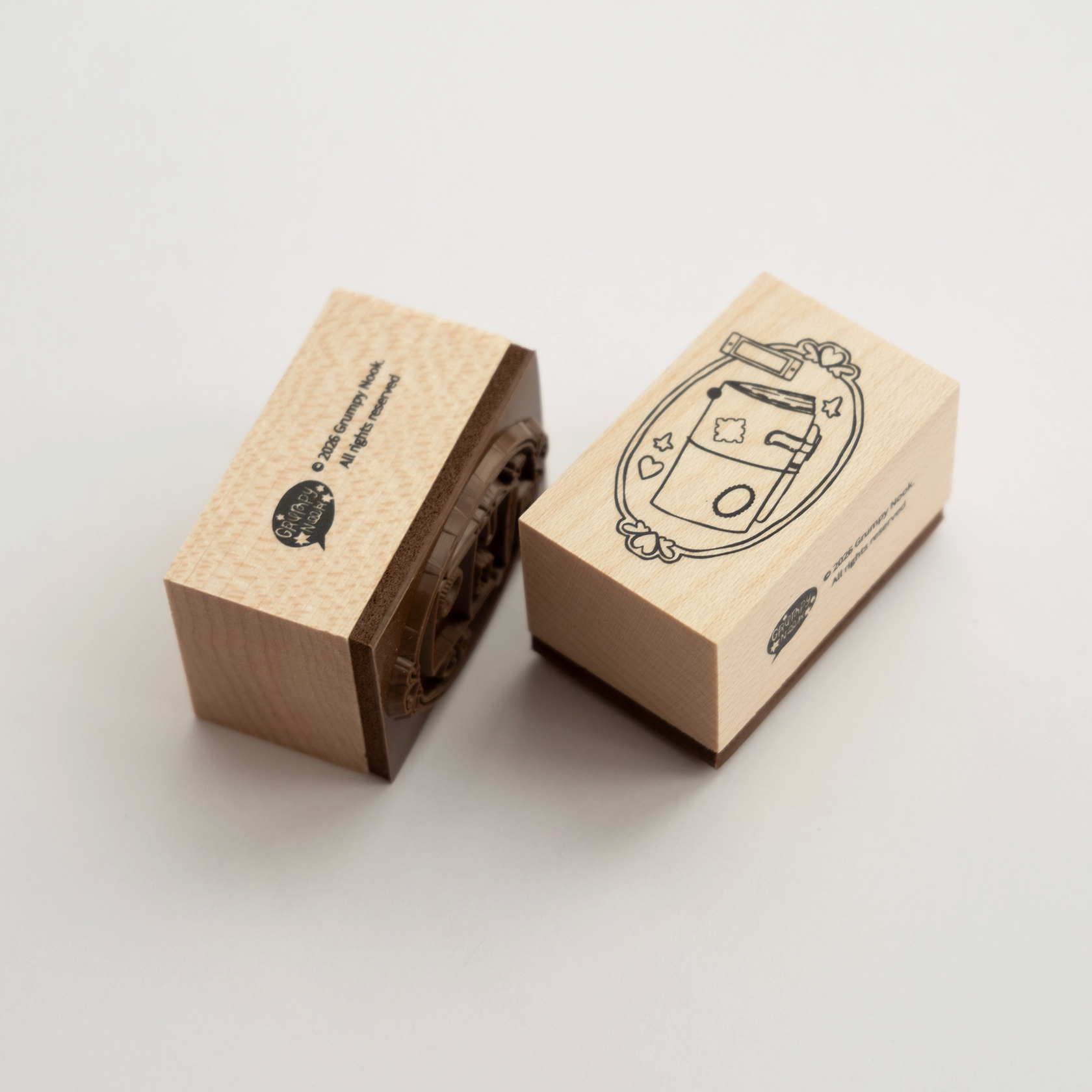 Grumpy Nook | Framed TN Rubber Stamp