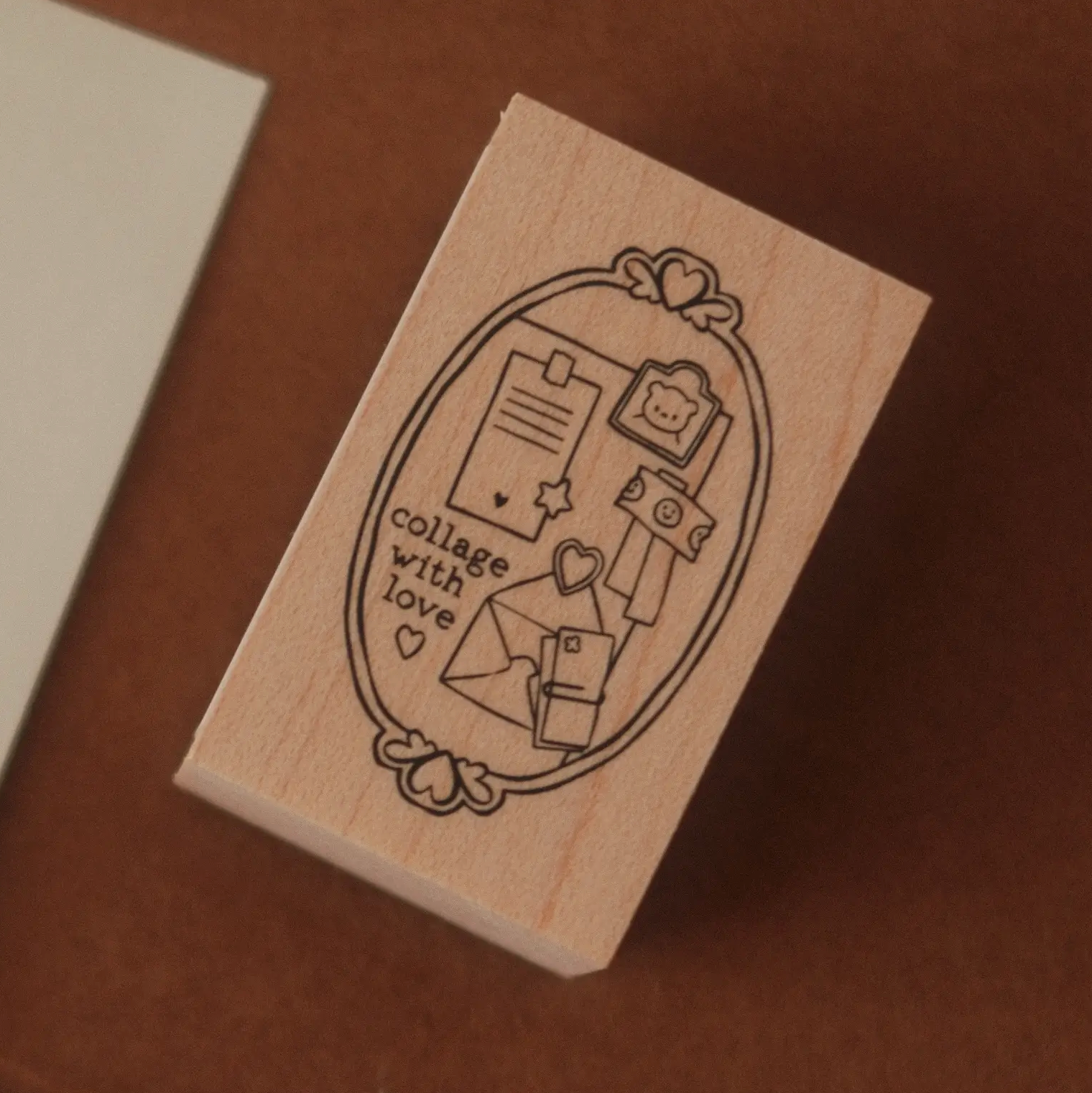 Grumpy Nook | Framed Collage Rubber Stamp