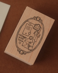 Grumpy Nook | Framed Collage Rubber Stamp