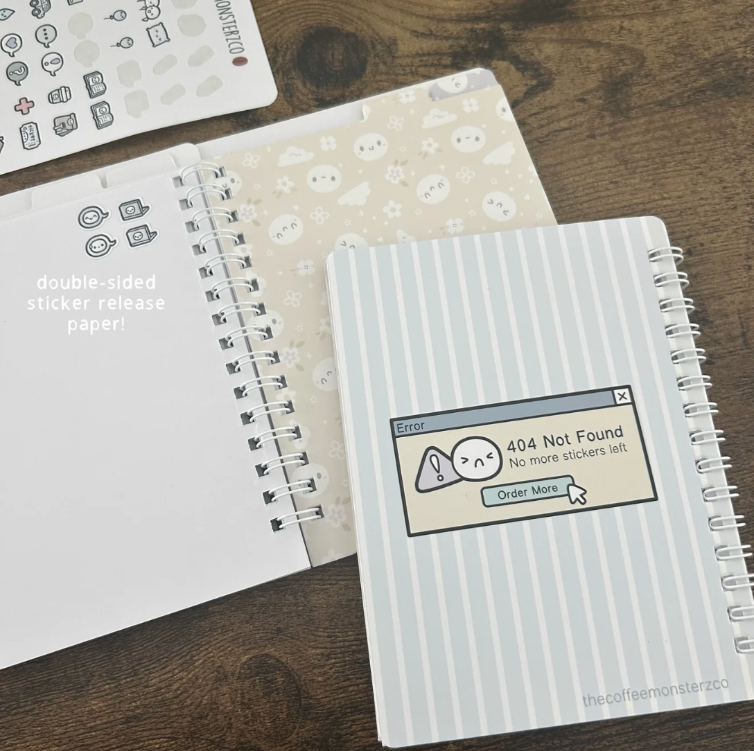 The Coffee Monsterz Co | Webpage Reusable Sticker Book