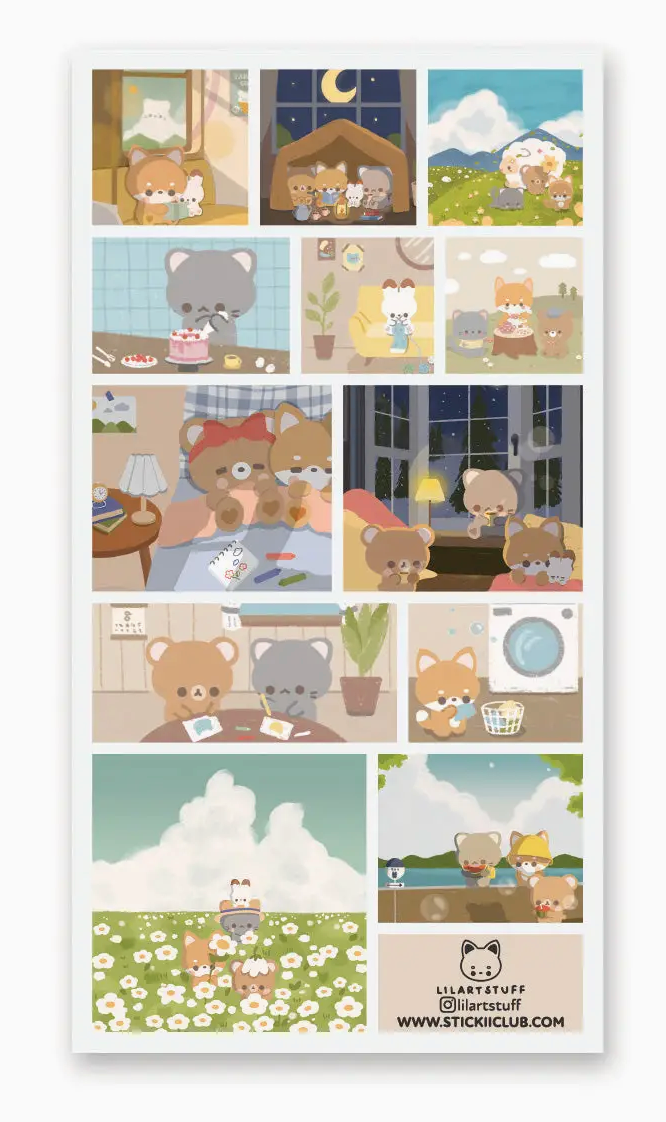 STICK II | Darling Daily Adventures Sticker Sheet