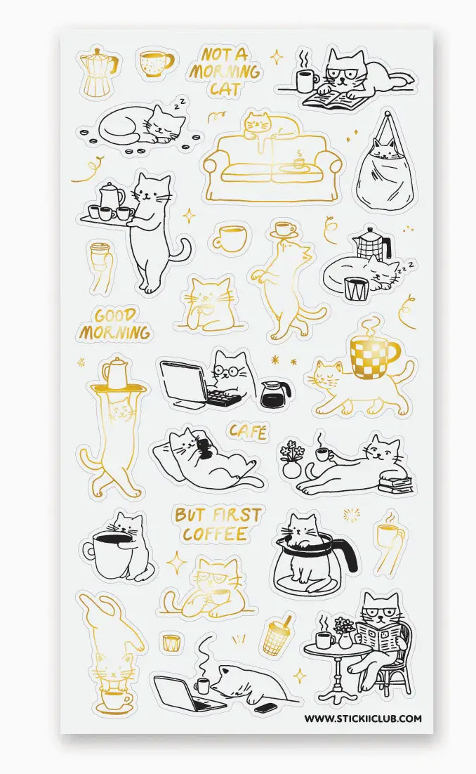 STICK II | Purr, Pour, Repeat Sticker Sheet