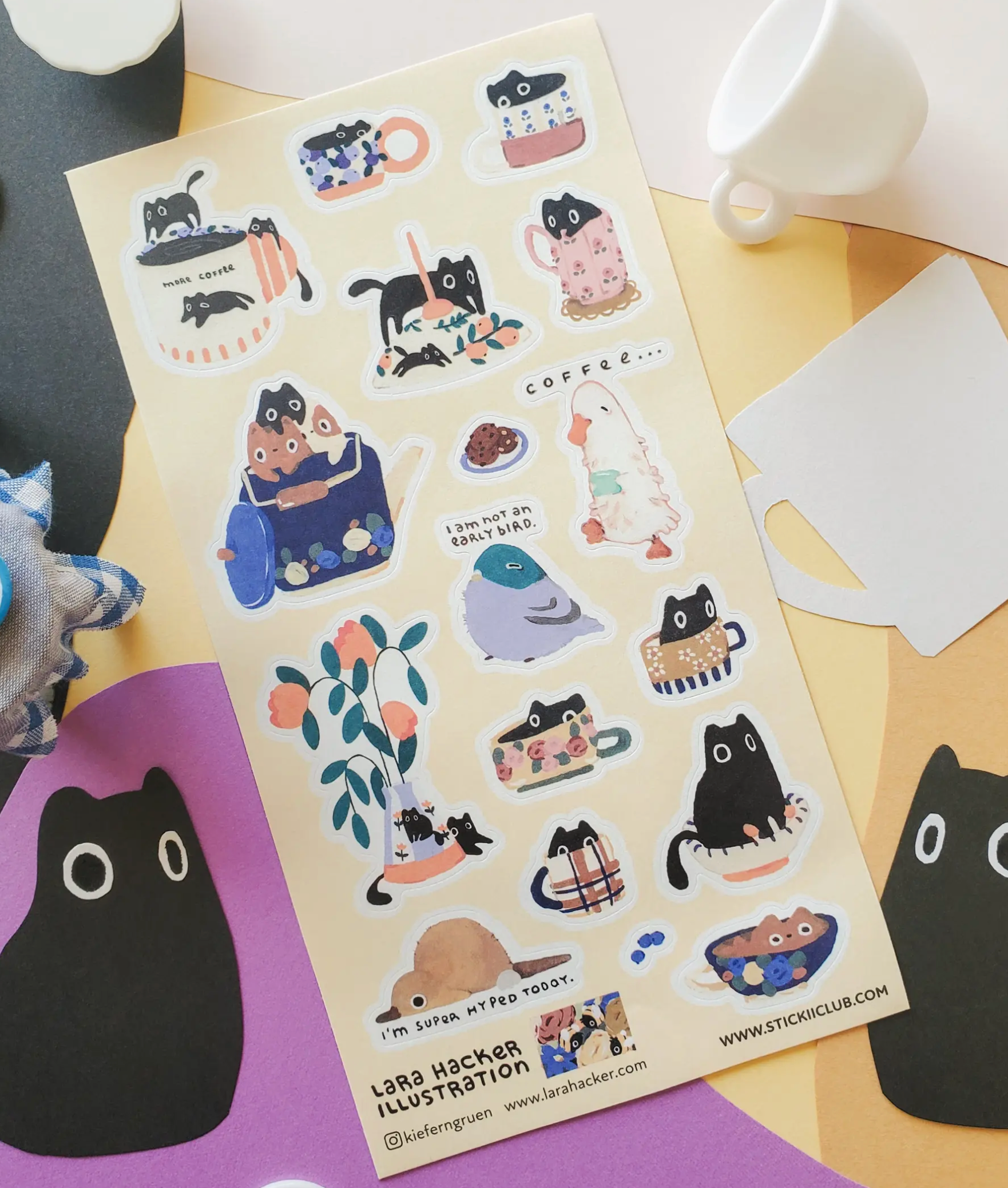 STICK II | Sleepy Mornings Sticker Sheet