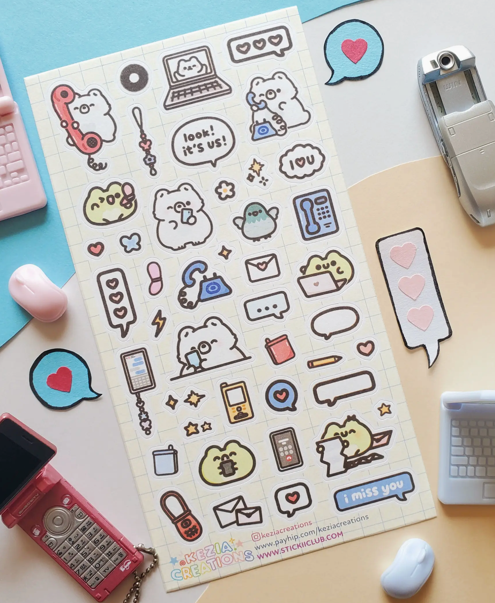 STICK II | Call Me! Sticker Sheet