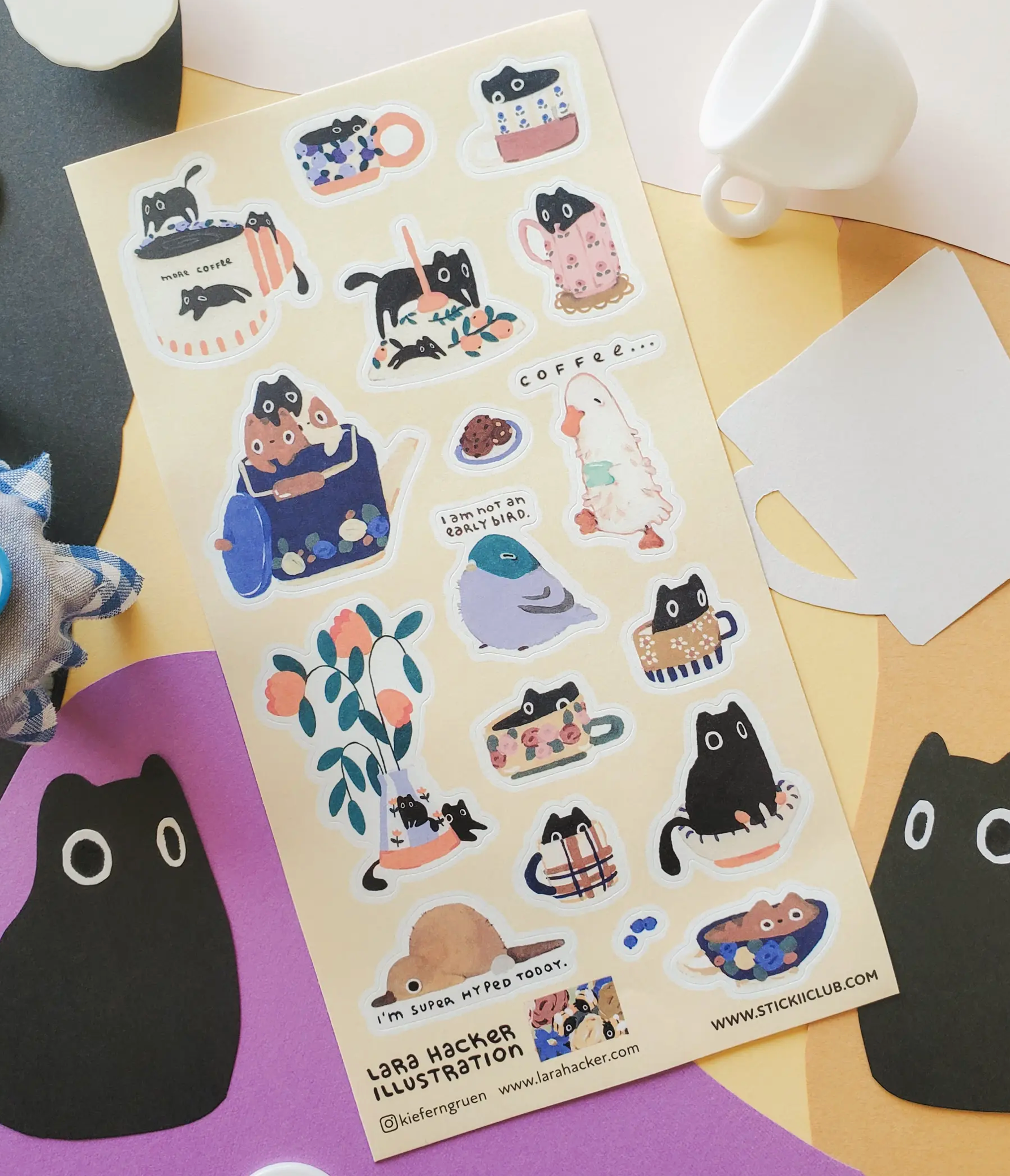 STICK II | Sleepy Mornings Sticker Sheet