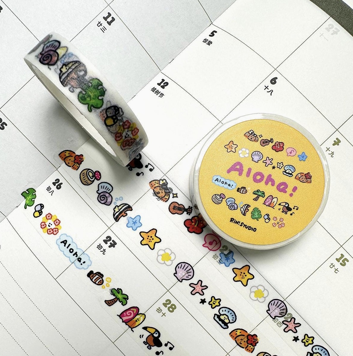 Rin Studio | Aloha Hawaii Mini Washi Tape