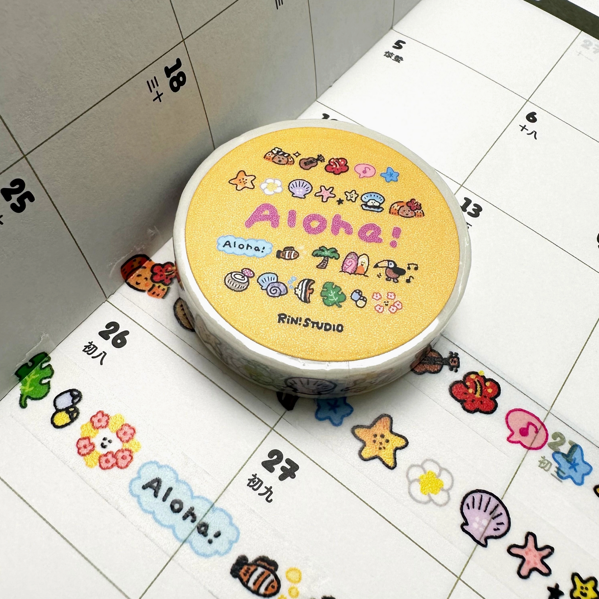Rin Studio | Aloha Hawaii Mini Washi Tape