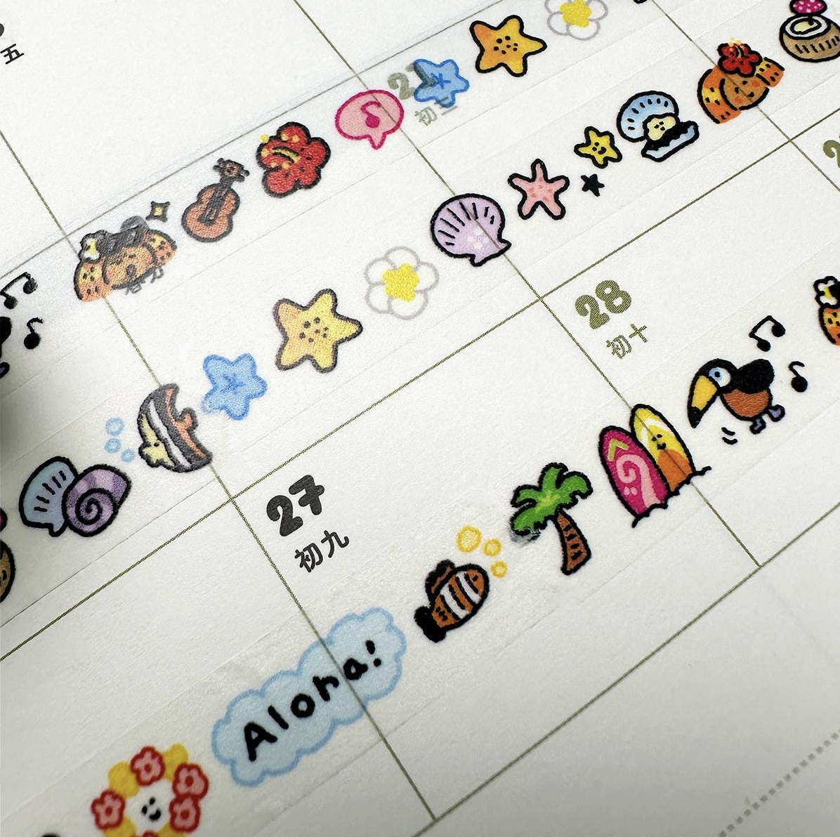 Rin Studio | Aloha Hawaii Mini Washi Tape