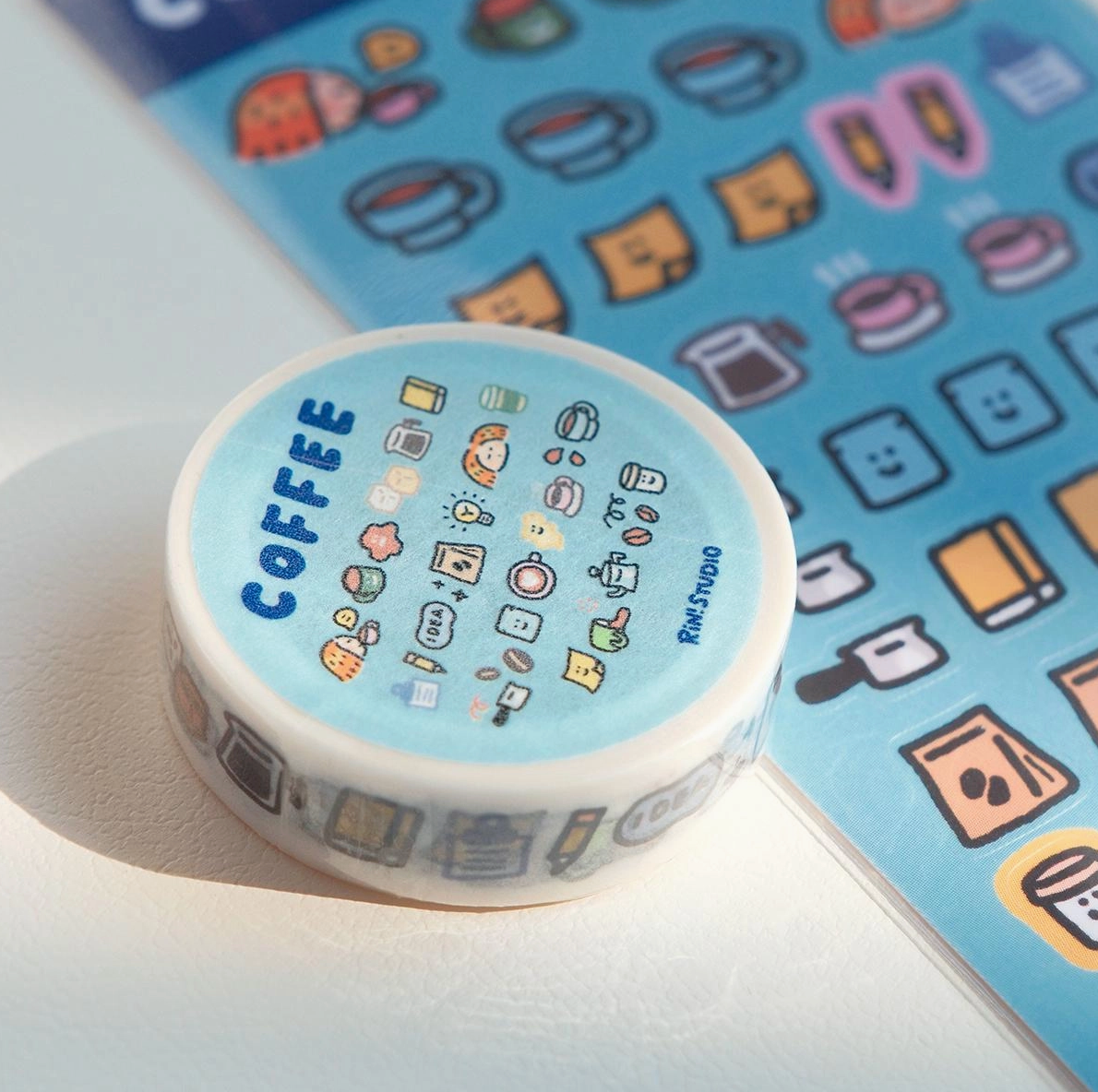 Rin Studio | Kawaii Coffee Mini Washi Tape
