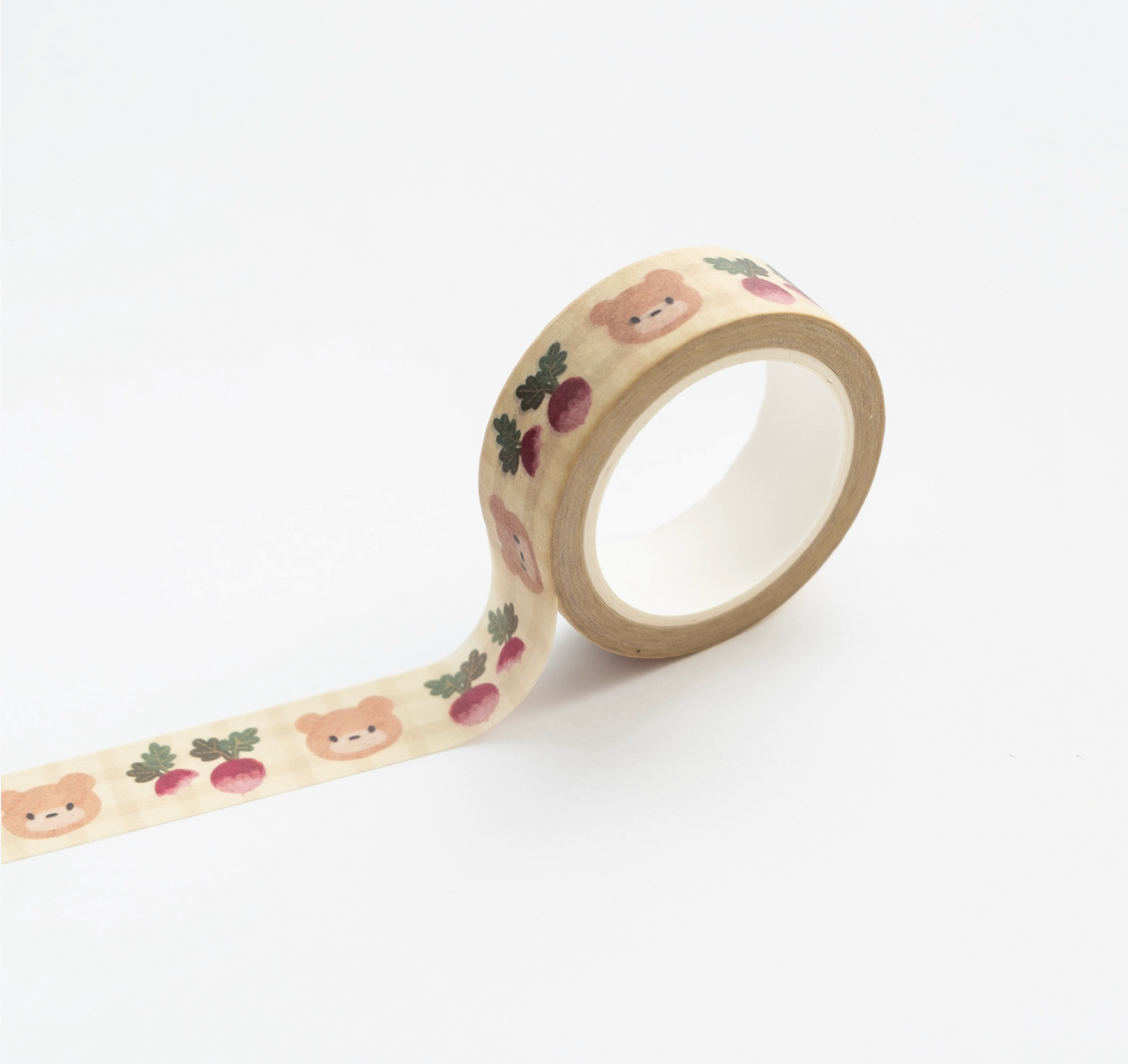 Grumpy Nook | Bear Likes Radish Washi Tape