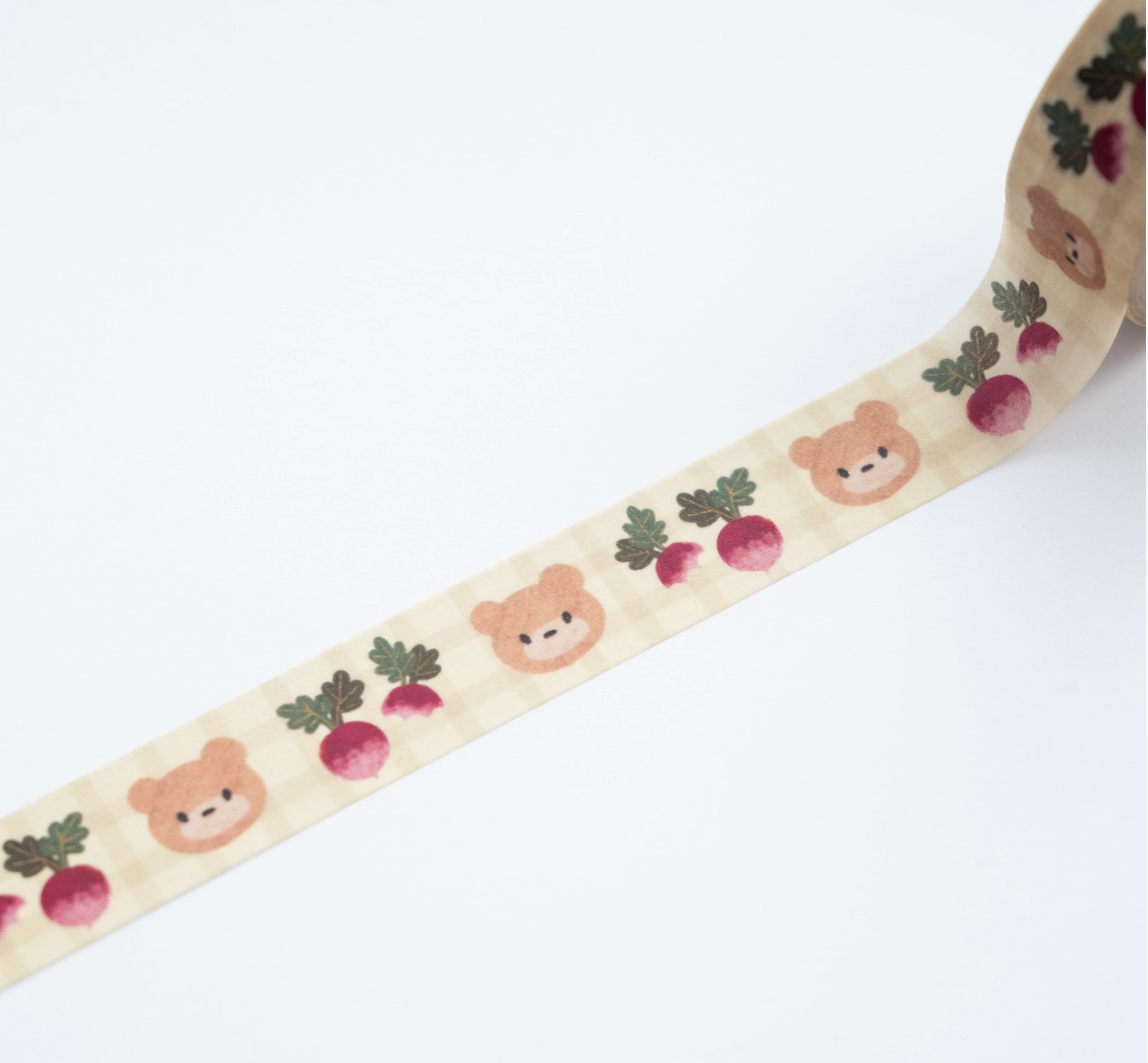Grumpy Nook | Bear Likes Radish Washi Tape