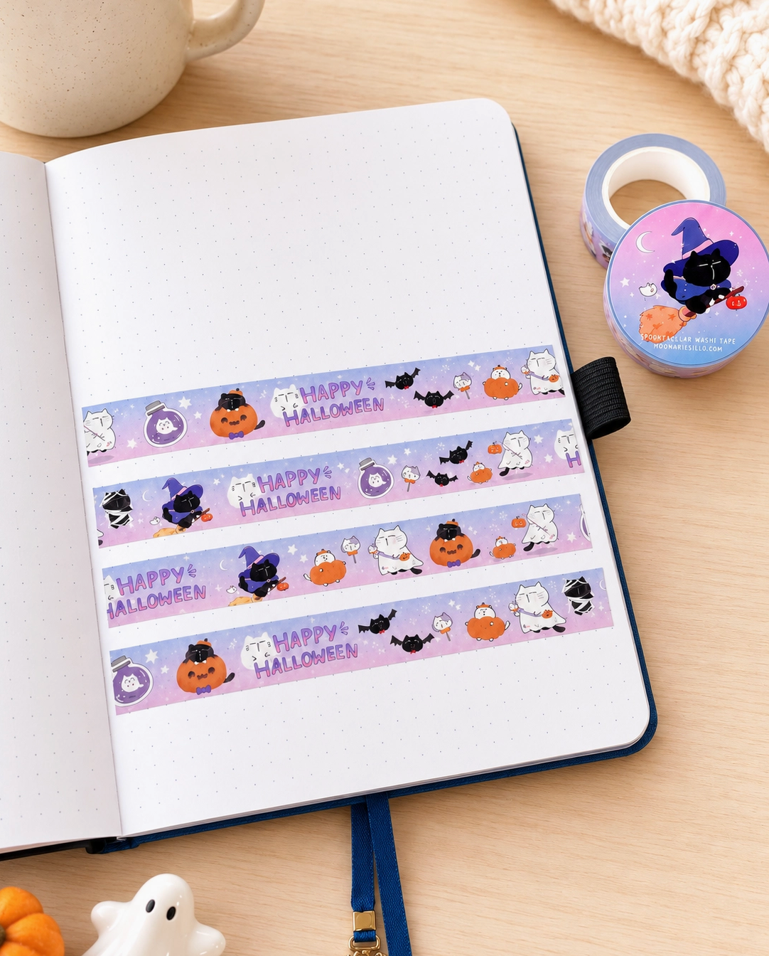 Moonaries Illo | Spooktacular Washi Tape