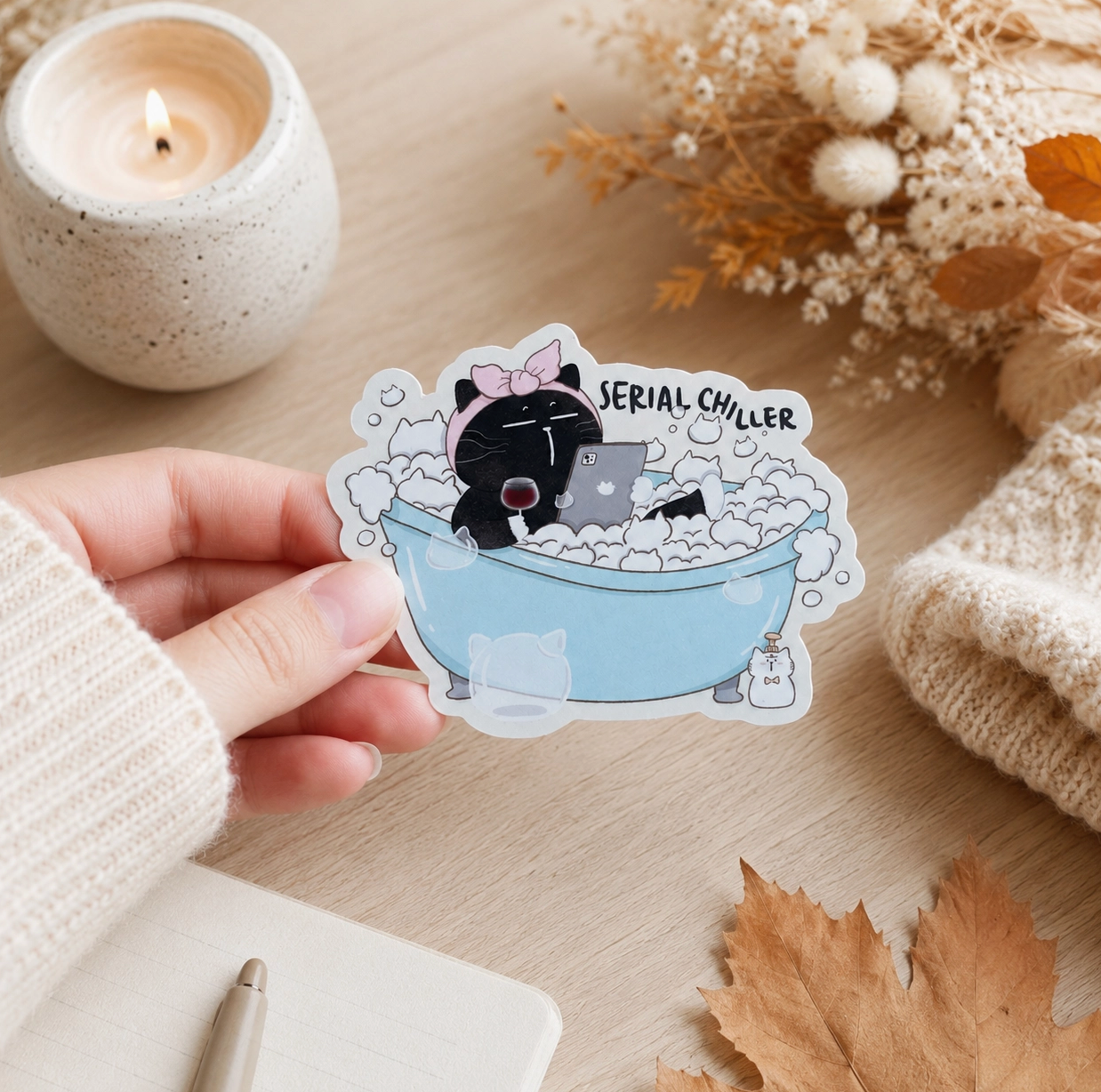 Moonaries Illo | Serial Chiller Vinyl Sticker