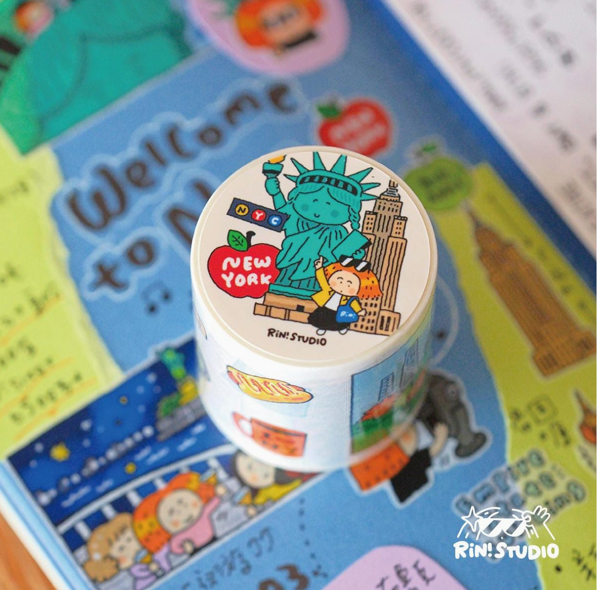 Rin Studio | New York City Kiss Cut Washi Tape