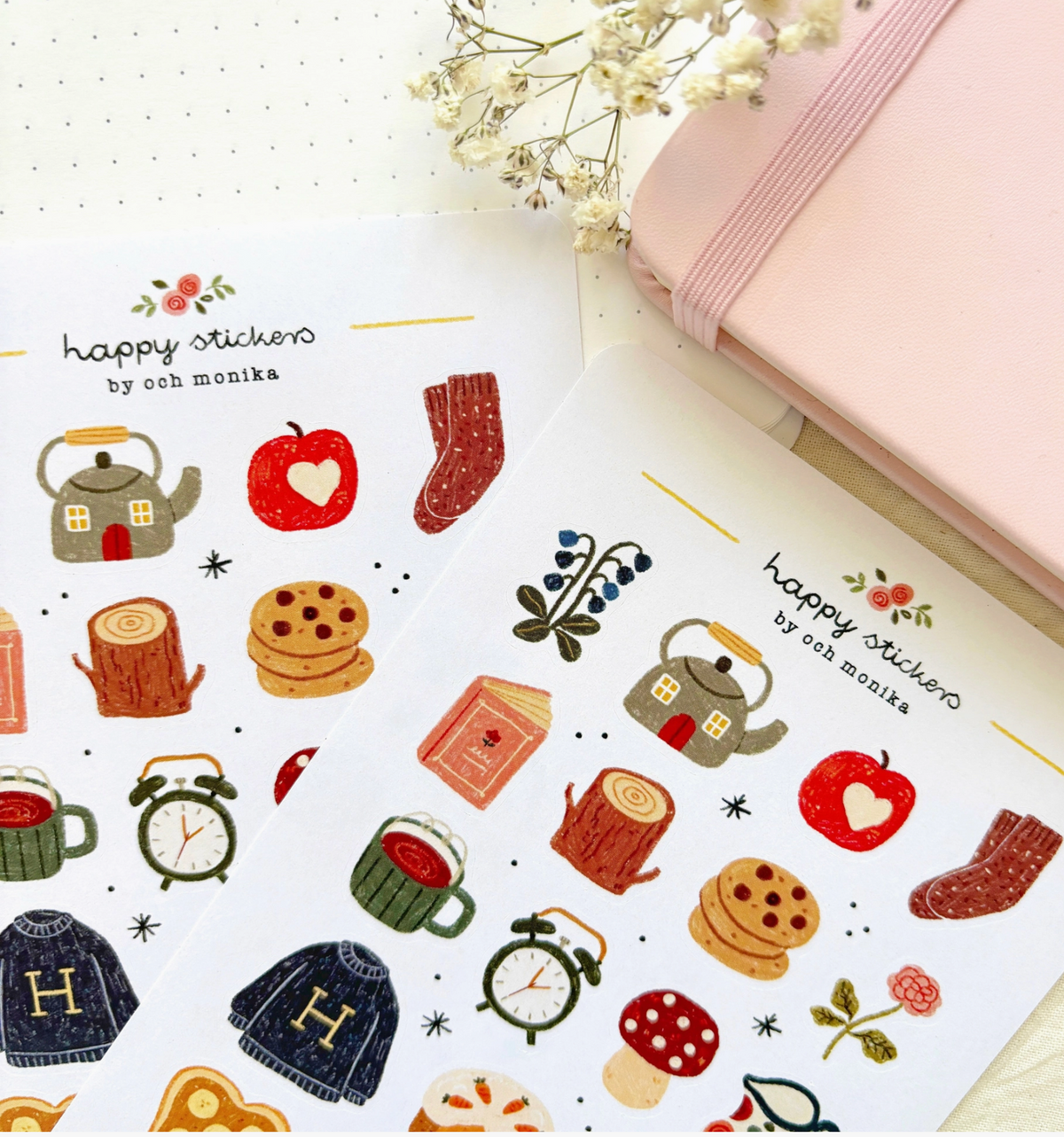 By Och Monika | Comfort Things Sticker Sheet
