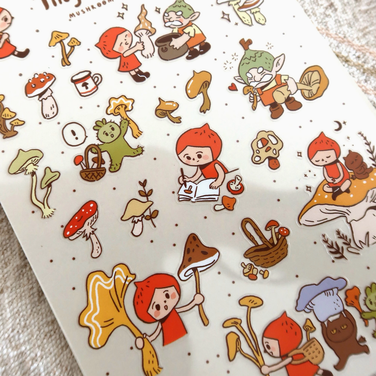 Tiny Kikimo | Mushroom Harvest Sticker Sheet