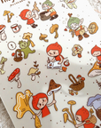 Tiny Kikimo | Mushroom Harvest Sticker Sheet