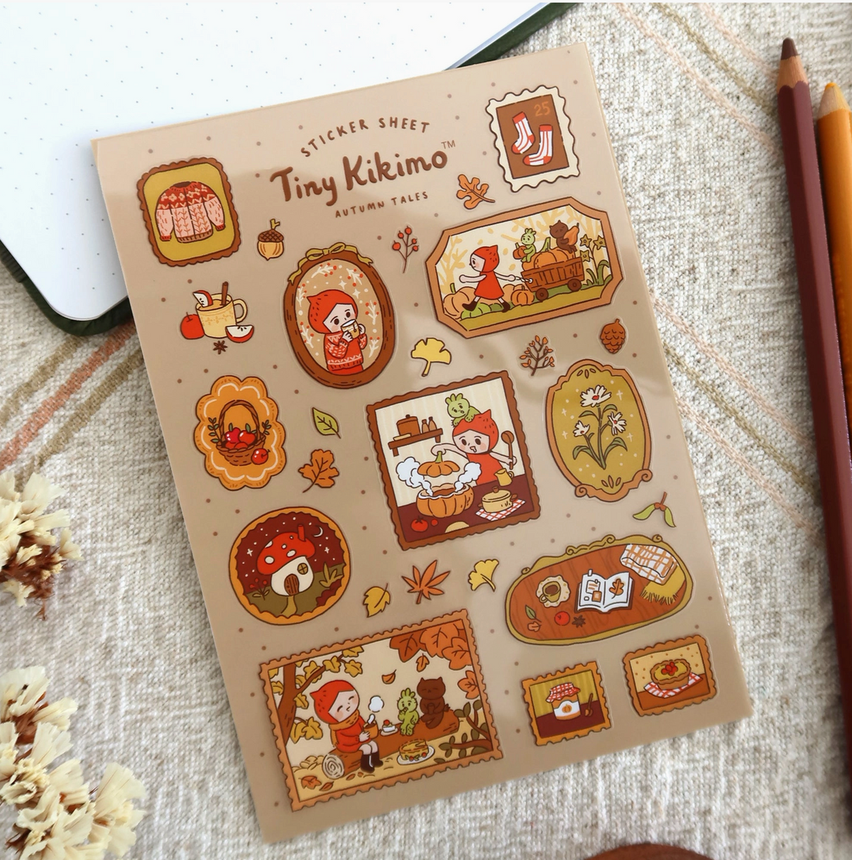 Tiny Kikimo | Autumn Tales Sticker Sheet
