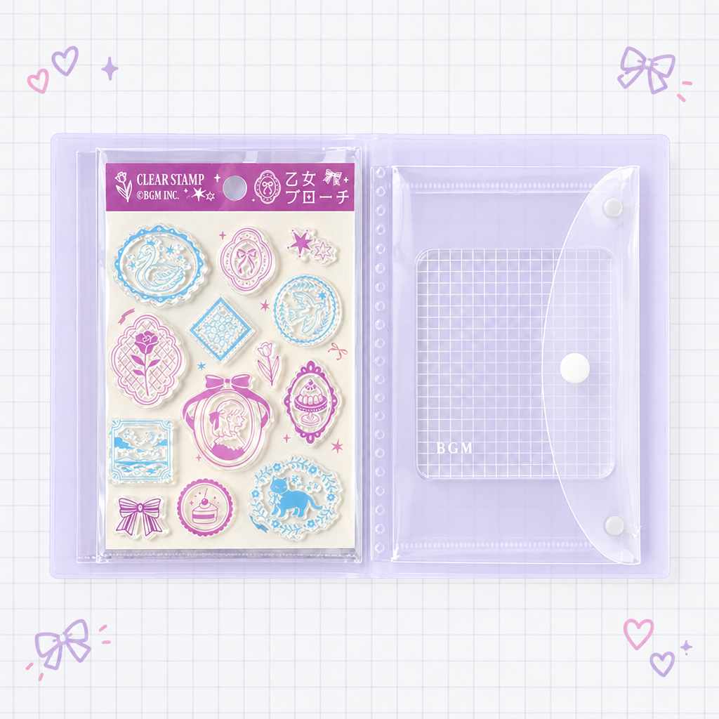 BGM | Clear Stamp Storage Album | Lilac