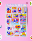 Odd Rabbits | Maebee's Day Off Glitter A6 Sticker Sheet