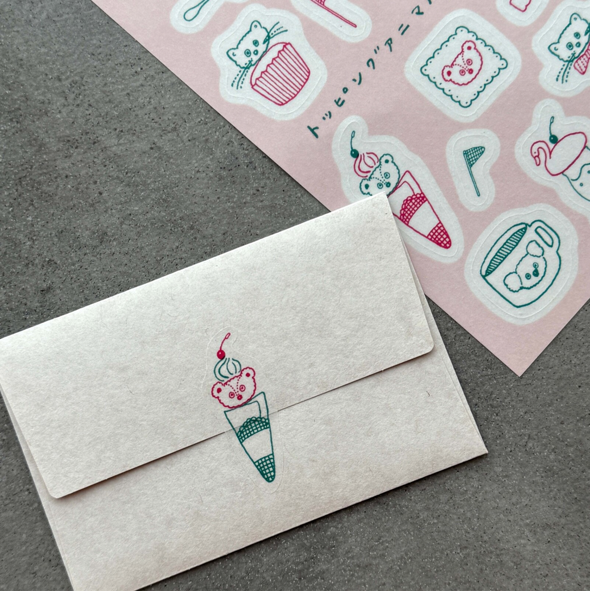 Tobimatsu Shoichiro × mizushima | Animals Tracing Paper Sticker Sheet | TSL-TA