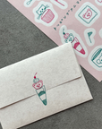 Tobimatsu Shoichiro × mizushima | Animals Tracing Paper Sticker Sheet | TSL-TA