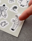 Tobimatsu Shoichiro × mizushima | Daily Life Tracing Paper Sticker Sheet | TSL-KU