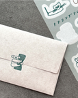 Tobimatsu Shoichiro × mizushima | Cheering Animals Tracing Paper Sticker Sheet | TSL-CA
