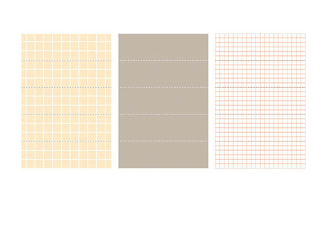 Maste | Writable Washi Tape Flake | Grid