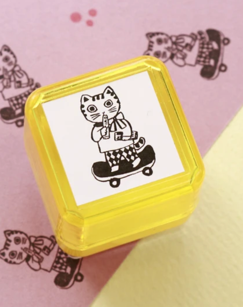 SANBY | Yumi Kitagashi Push Button Self Inking Stamp