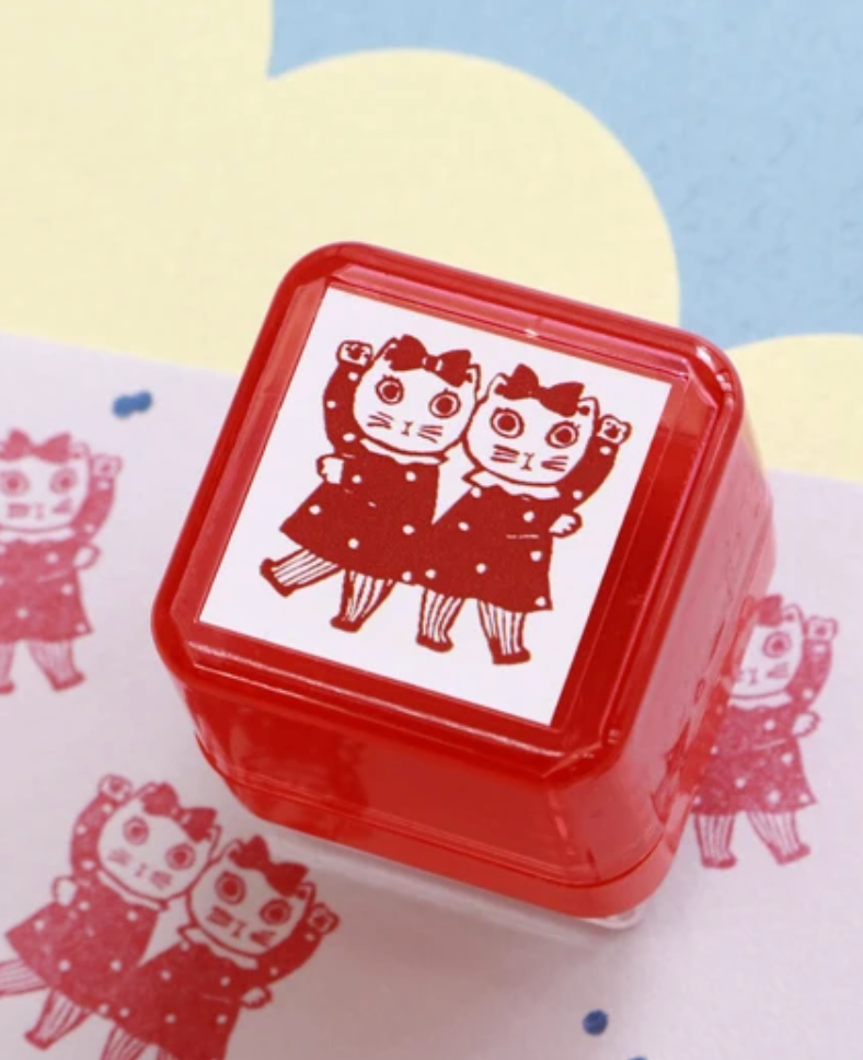 SANBY | Yumi Kitagashi Push Button Self Inking Stamp