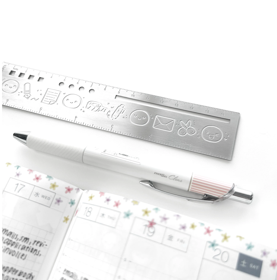 The Coffee Monsterz Co | Silver Emotis &amp; Doodles 2.0 Ruler