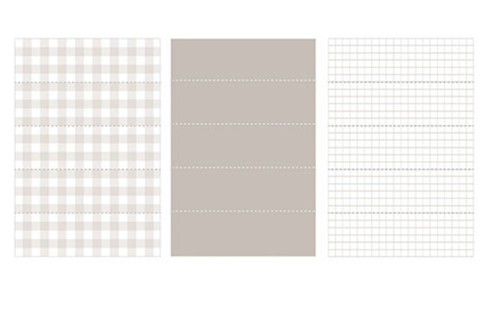 Maste | Writable Washi Tape Flake | Gingham