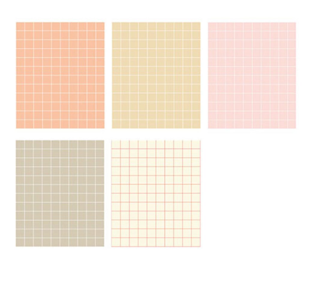 Maste | Writable Washi Tape Flake | Grid