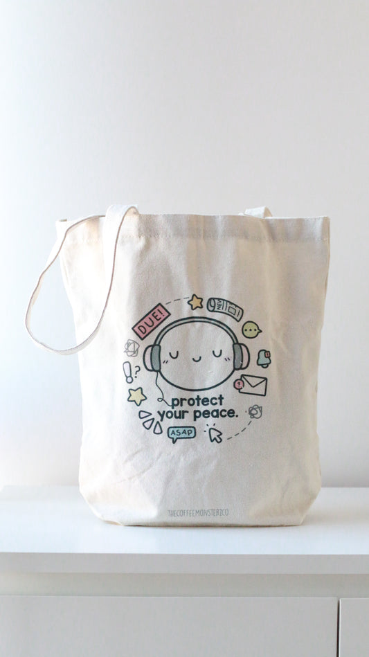 The Coffee Monsterz Co | Protect Your Peace Tote