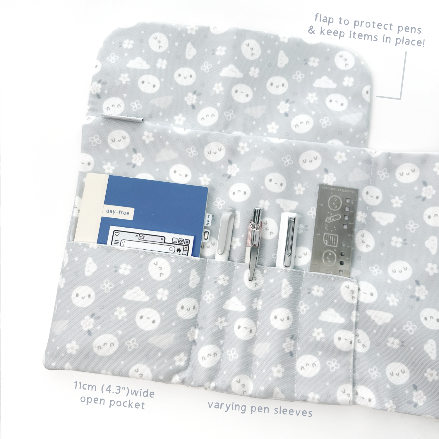 The Coffee Monsterz Co | Grey Tri Fold Pouch