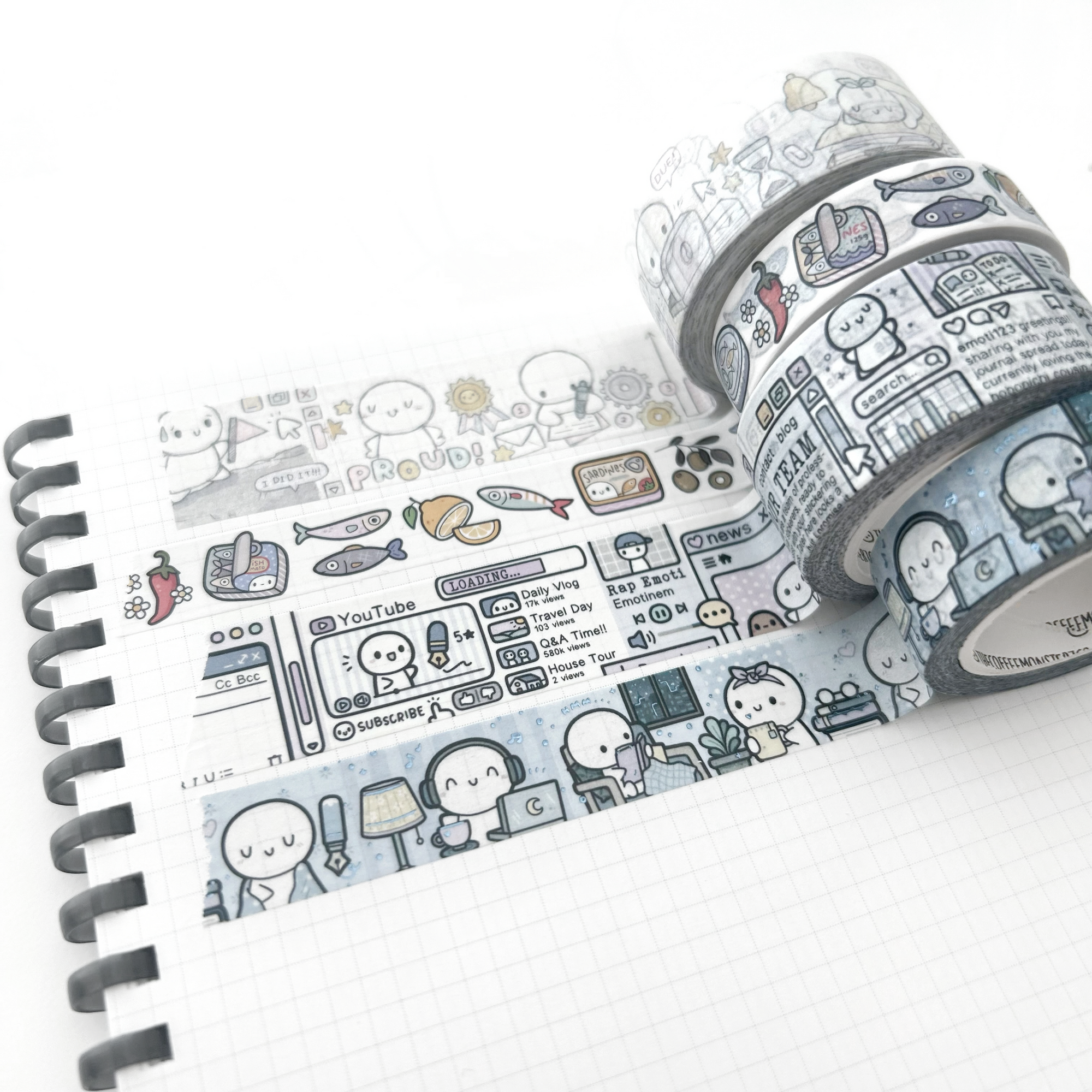 The Coffee Monsterz Co | Night at Home Washi Tape 15mm