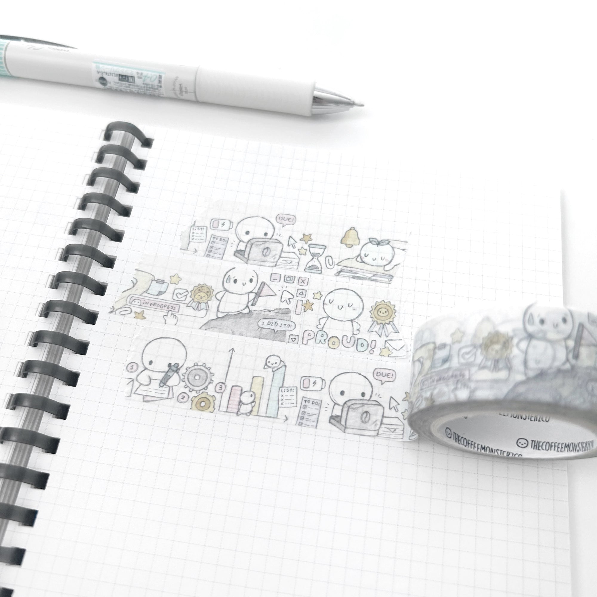 The Coffee Monsterz Co | Goals and Accomplishments Washi Tape 20mm