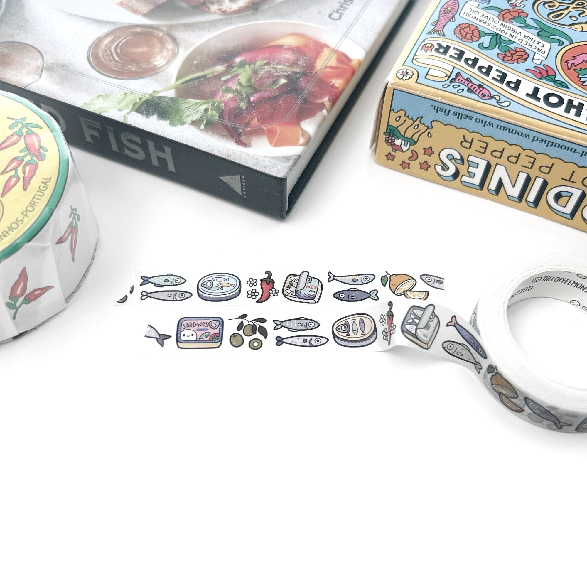 The Coffee Monsterz Co | Sardine Supper Washi Tape 12mm