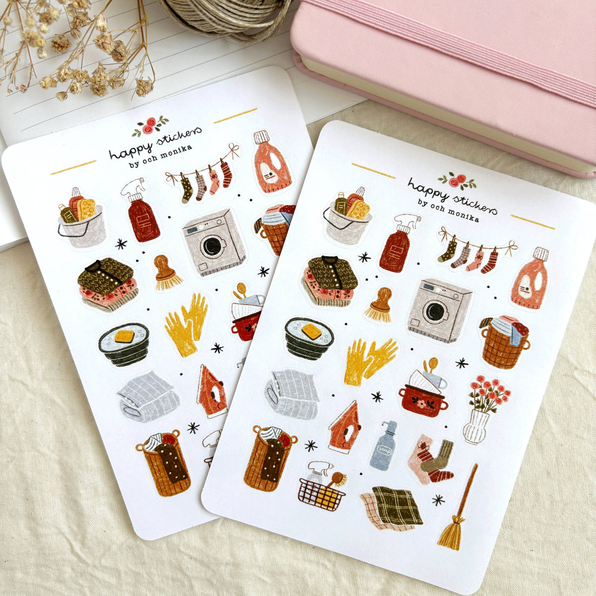 Och Monika Cleaning Day - Sticker Sheet