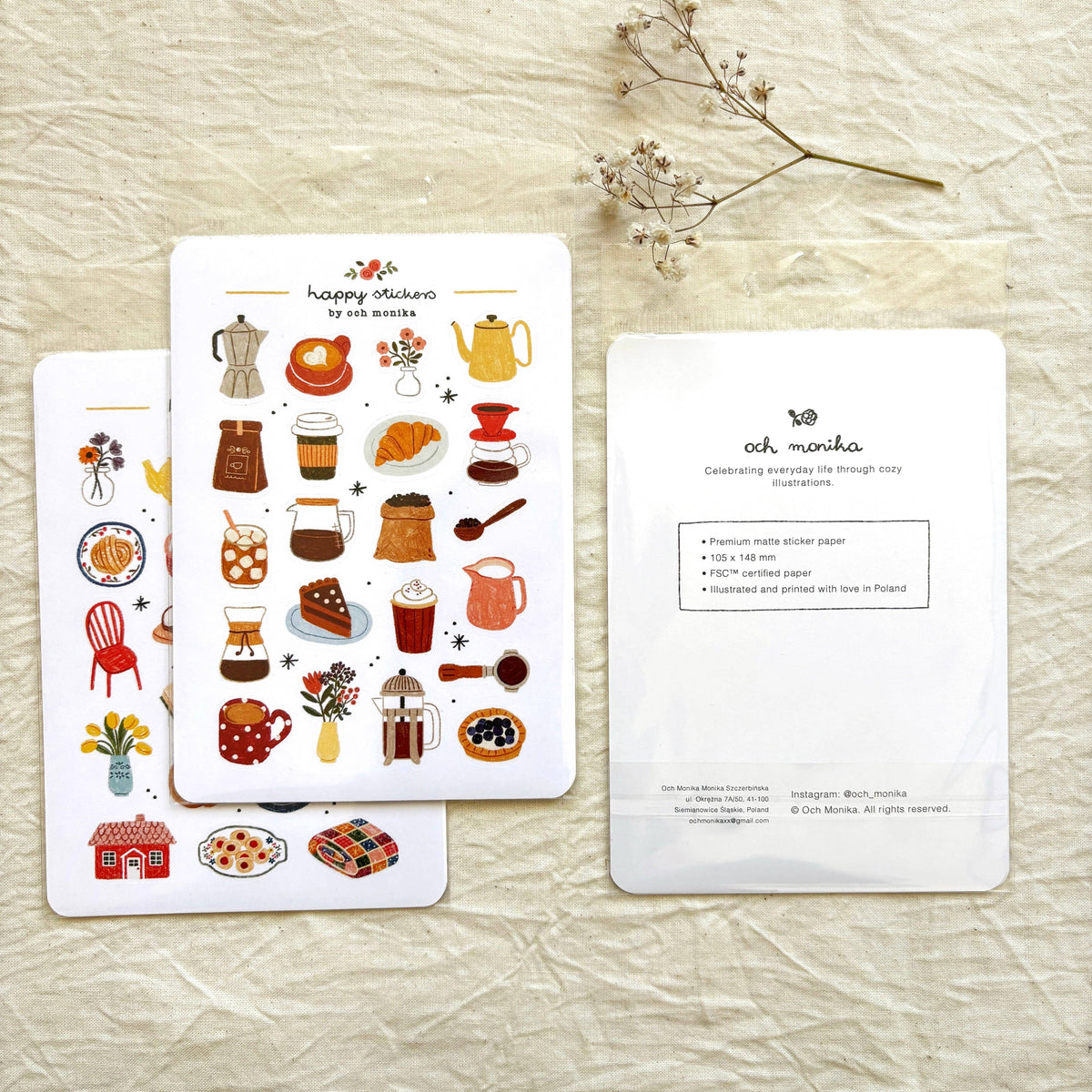 Och Monika Autumn Walk - Sticker Sheet