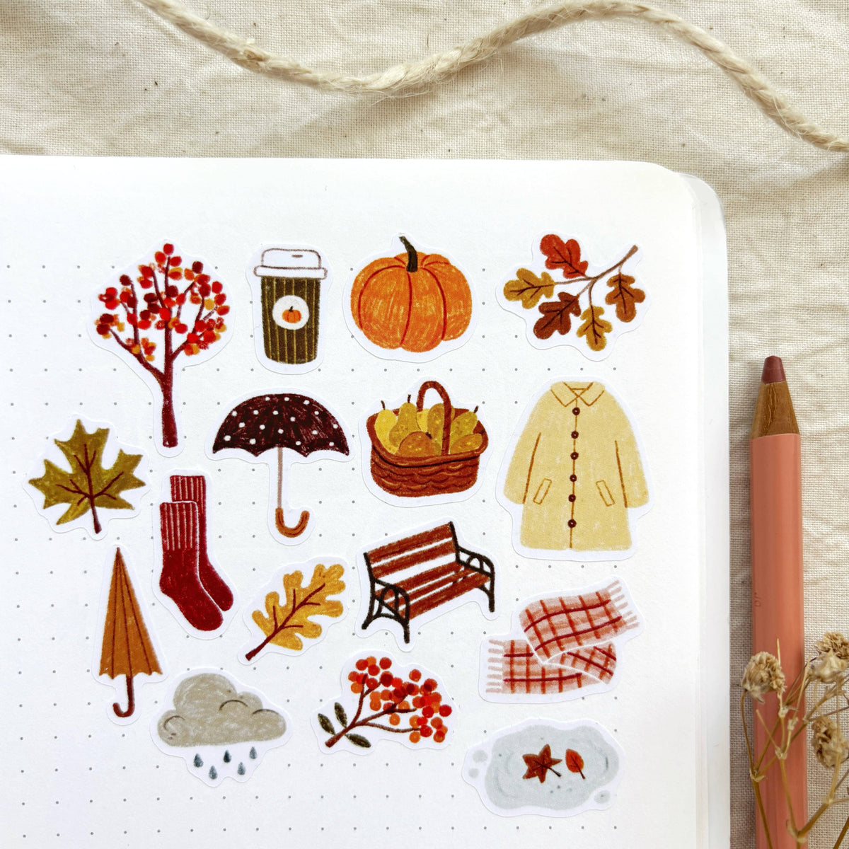 Och Monika Autumn Walk - Sticker Sheet