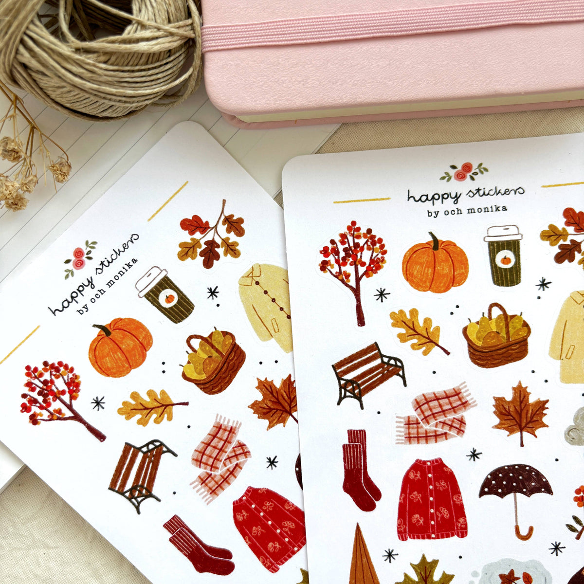 Och Monika Autumn Walk - Sticker Sheet