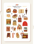 Och Monika | Rainy Bookshop - Sticker Sheet
